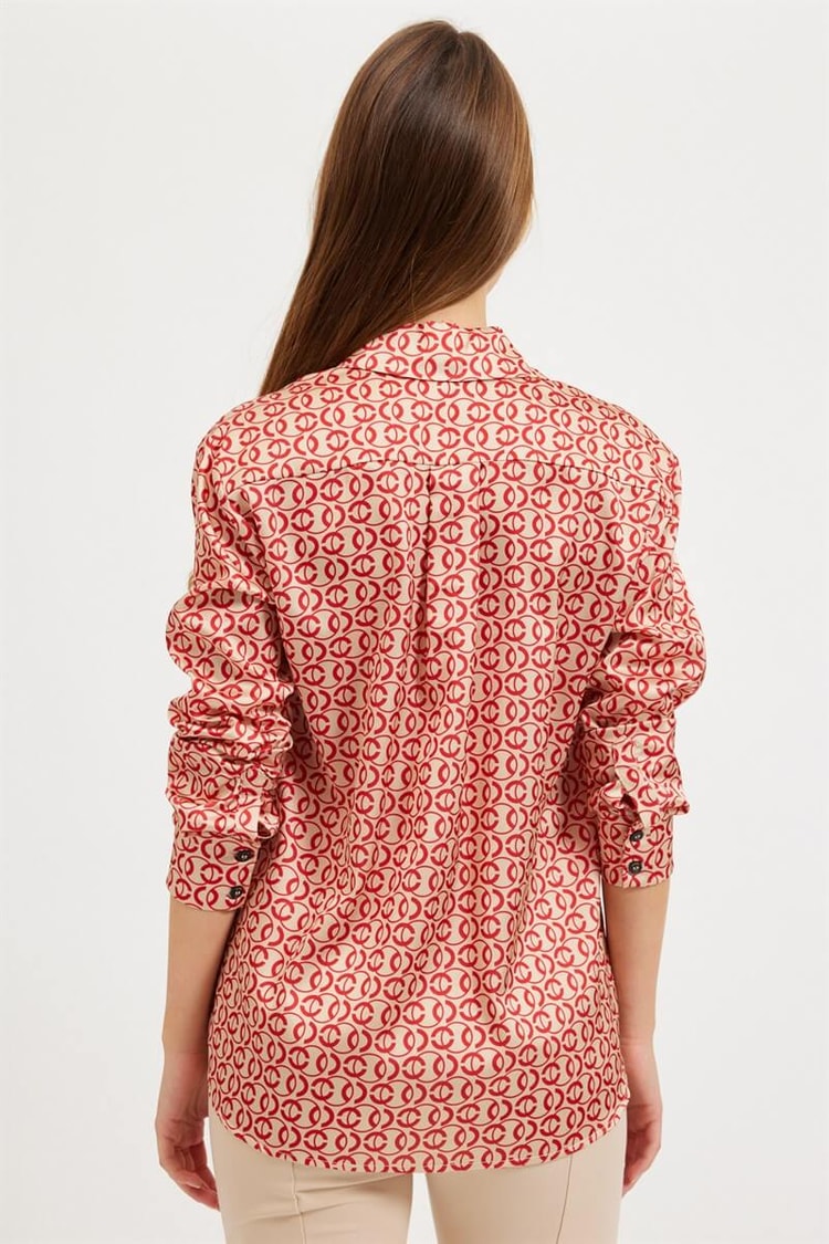 Bordo Rahat Kesim Uzun Kol GömlekST060W55215003