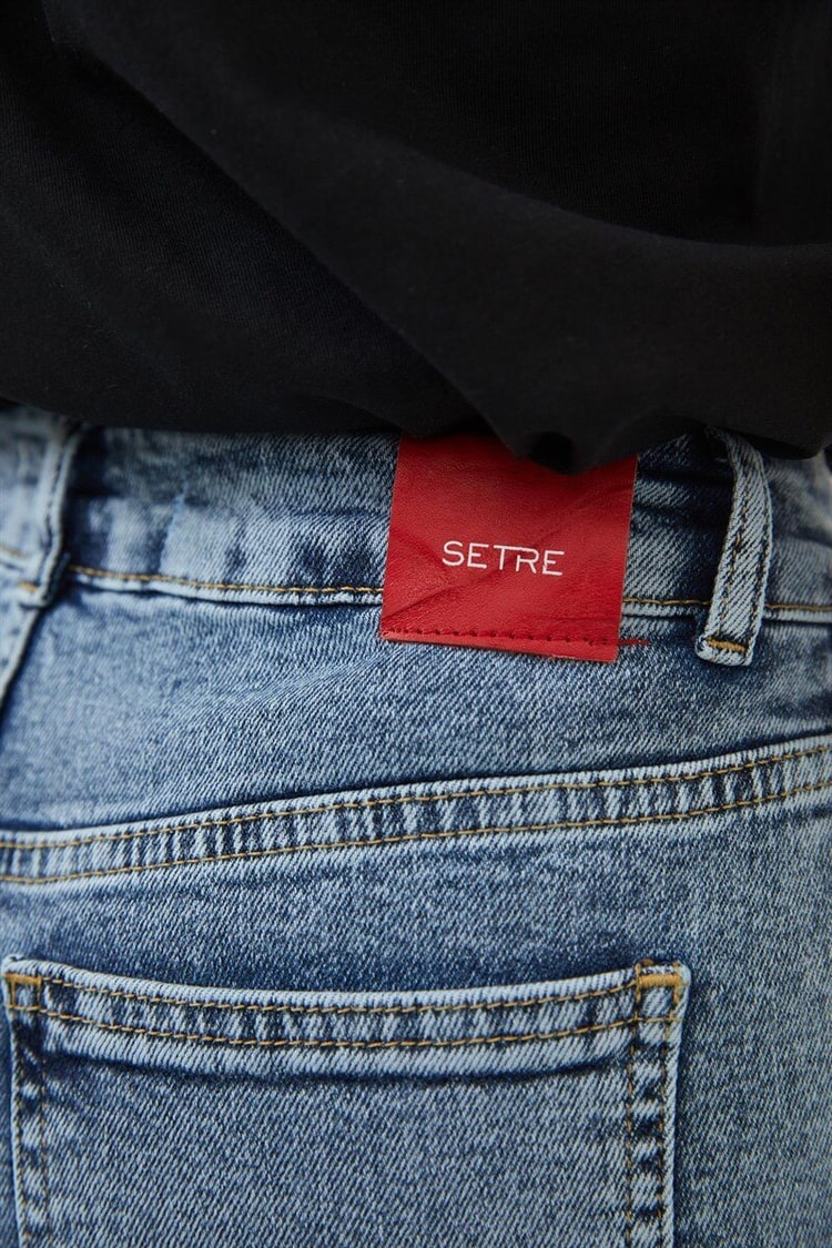 Buz Mavisi Yüksek Bel Flare JeanST060S31683001