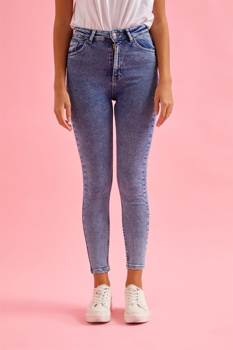 Buz Mavisi Yüksek Bel Skinny JeanST060S20467004