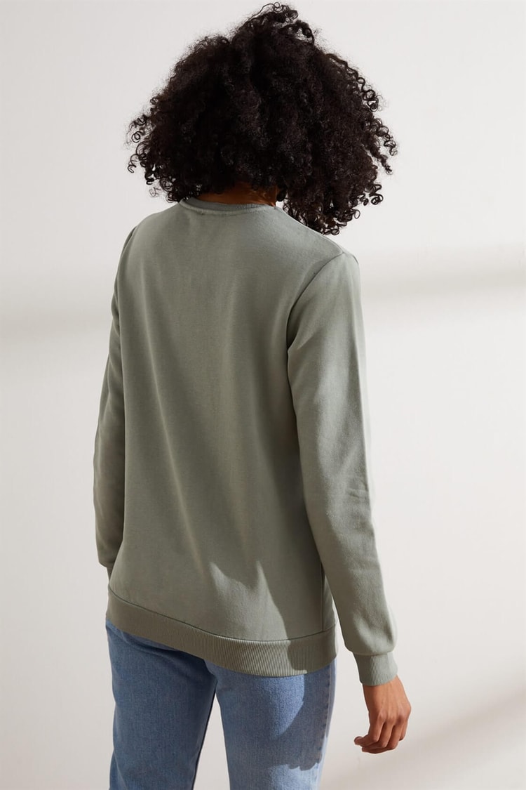 Çağla Baskılı Ve Taşlı SweatshirtST060W7207702
