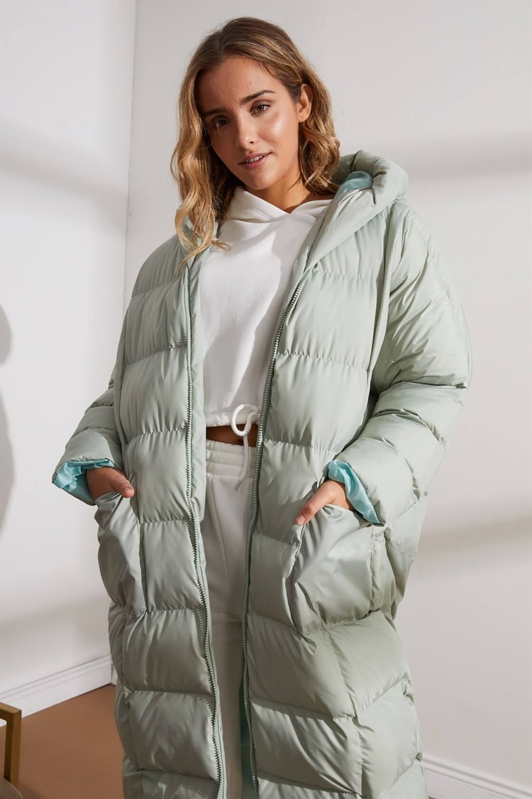 Çağla Kapüşonlu Uzun Puffer MontST050W6411401