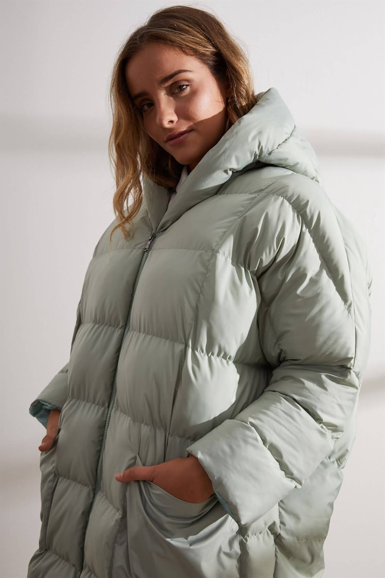 Çağla Kapüşonlu Uzun Puffer MontST050W6411401