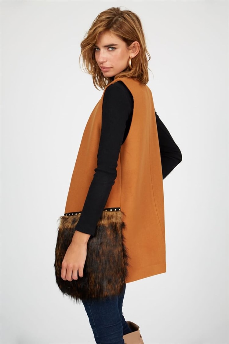 Camel Ceket Yaka Kolsuz YelekST040W9501202
