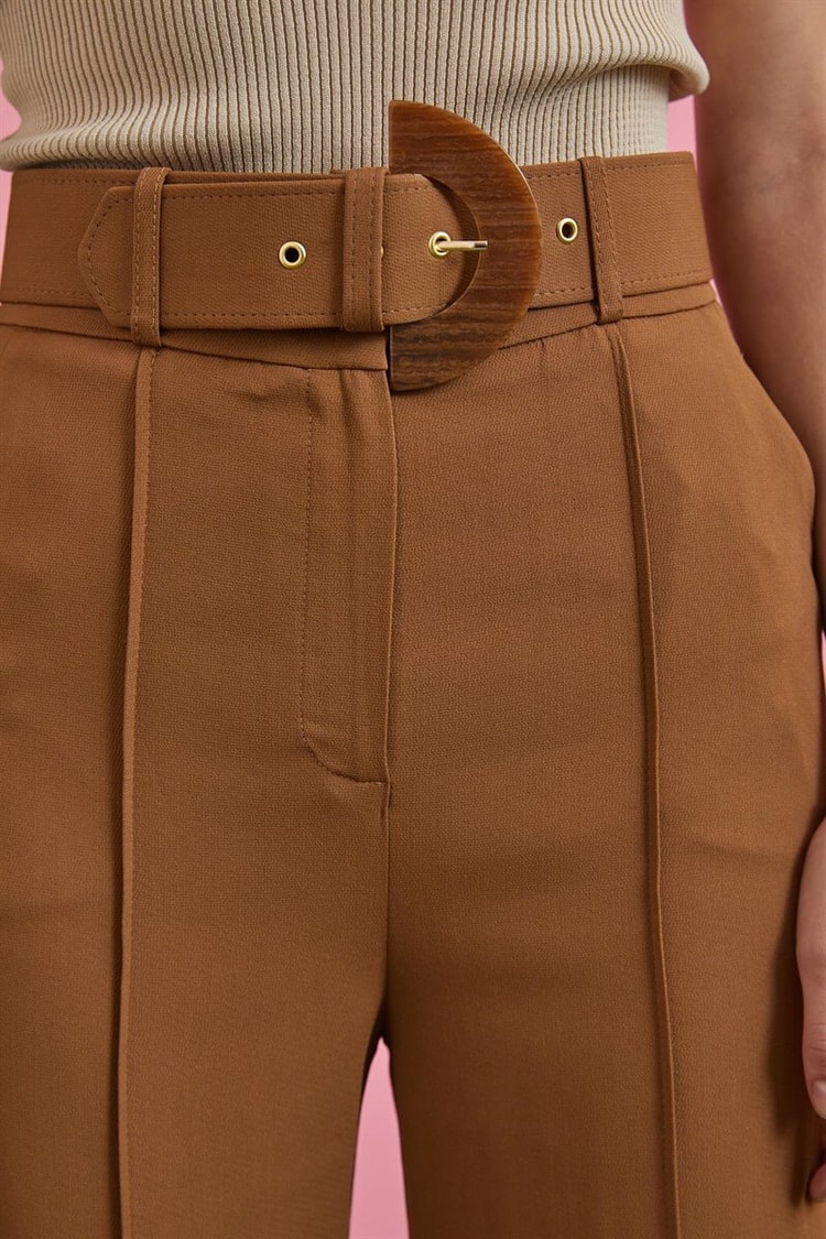 Camel Kemerli İspanyol Paça PantolonST060W20561001