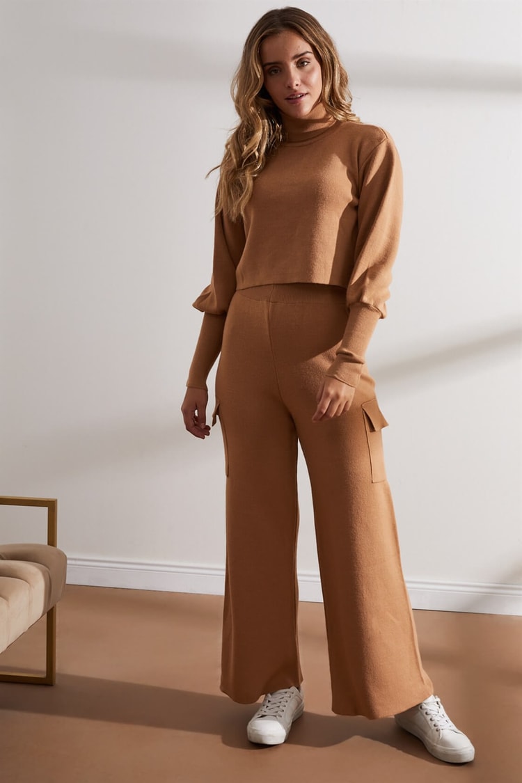 Camel Triko Pantolon Ve Kazak TakımıST050W6005203