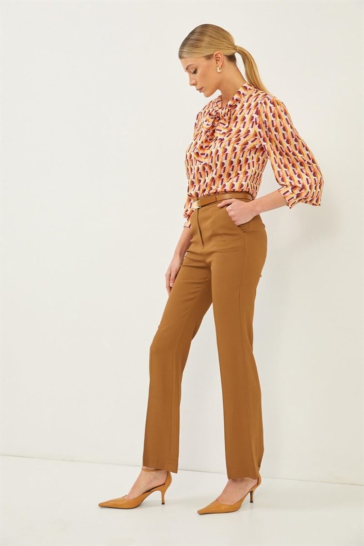 Camel Yüksek Bel Kumaş PantolonST060S20556001