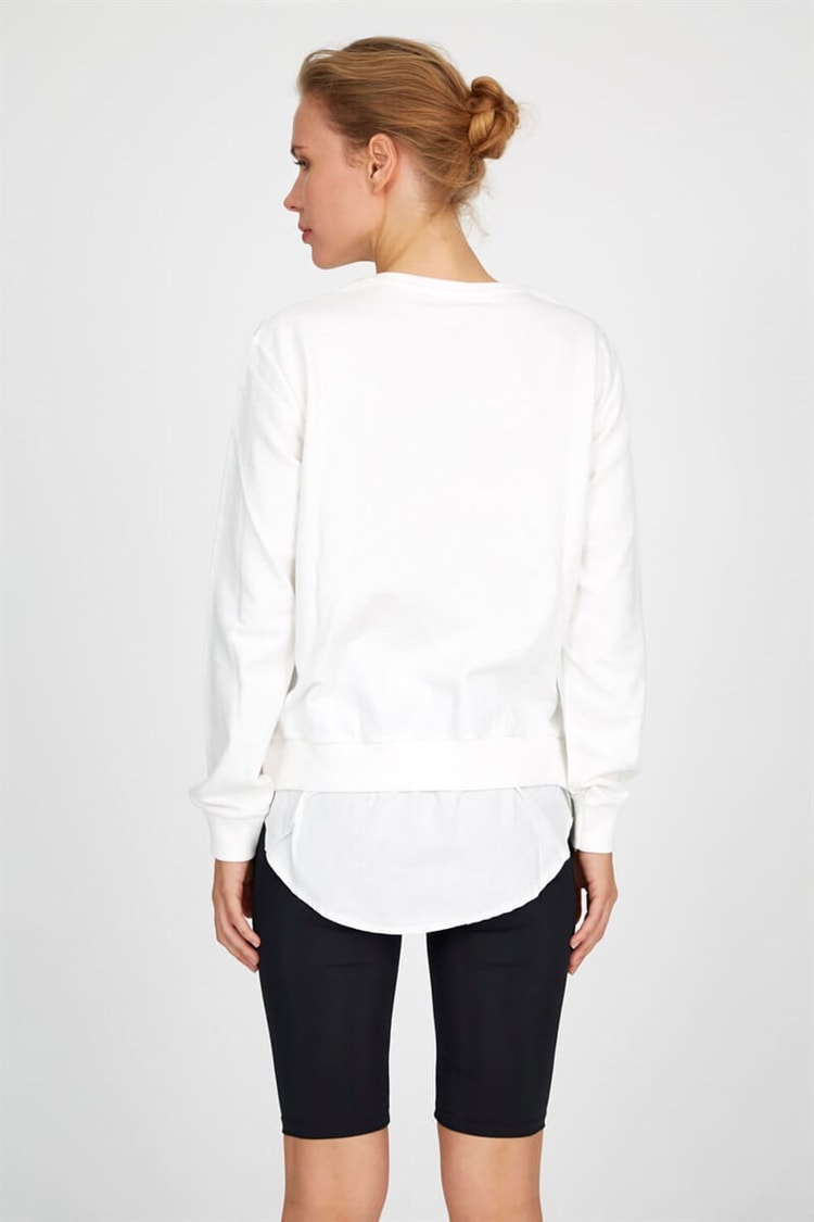 Ekru - Uzun Kol S-ShirtST050W7202401