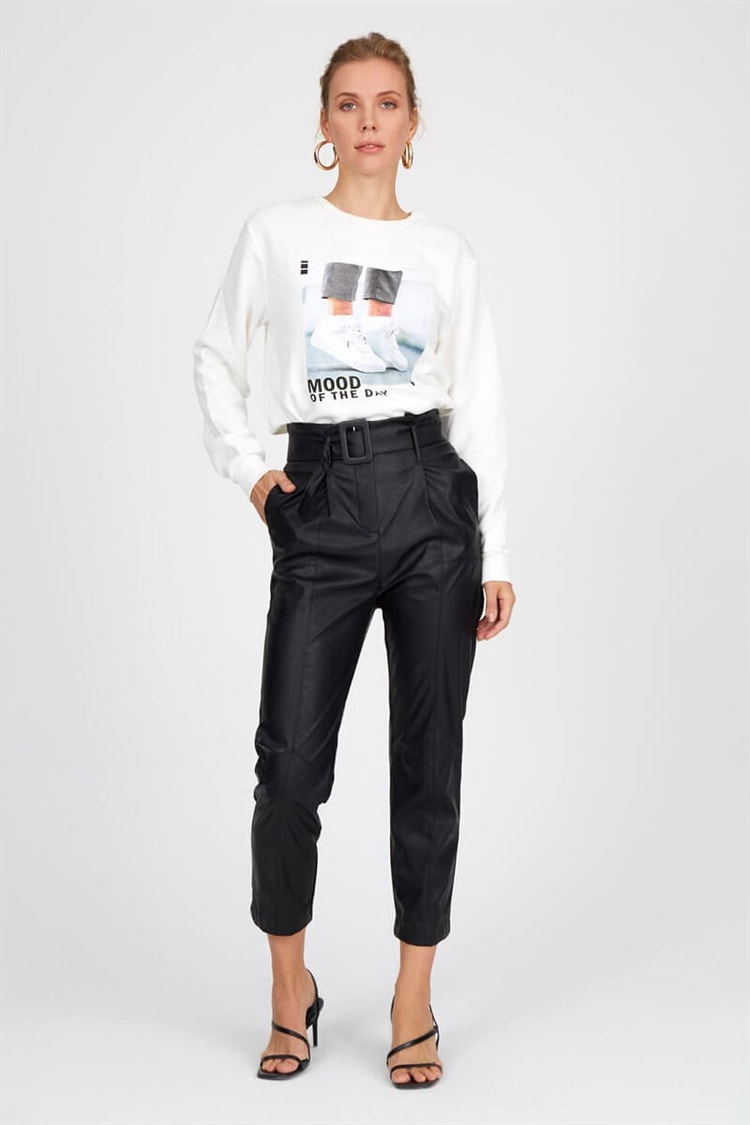 Ekru - Uzun Kol S-ShirtST050W7202501