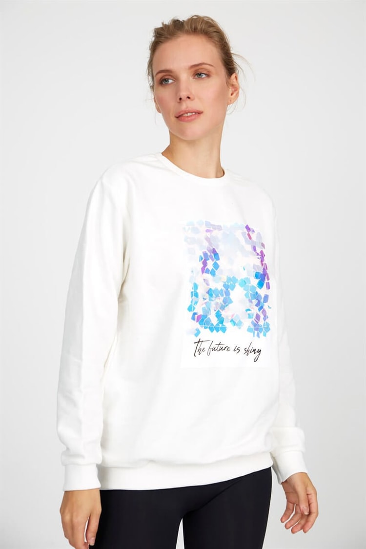 Ekru - Uzun Kol S-ShirtST050W7202701