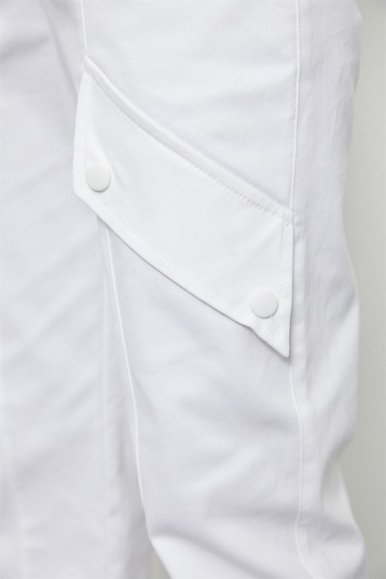 Ekru Beli Lastikli Jogger PantolonST050S2040401
