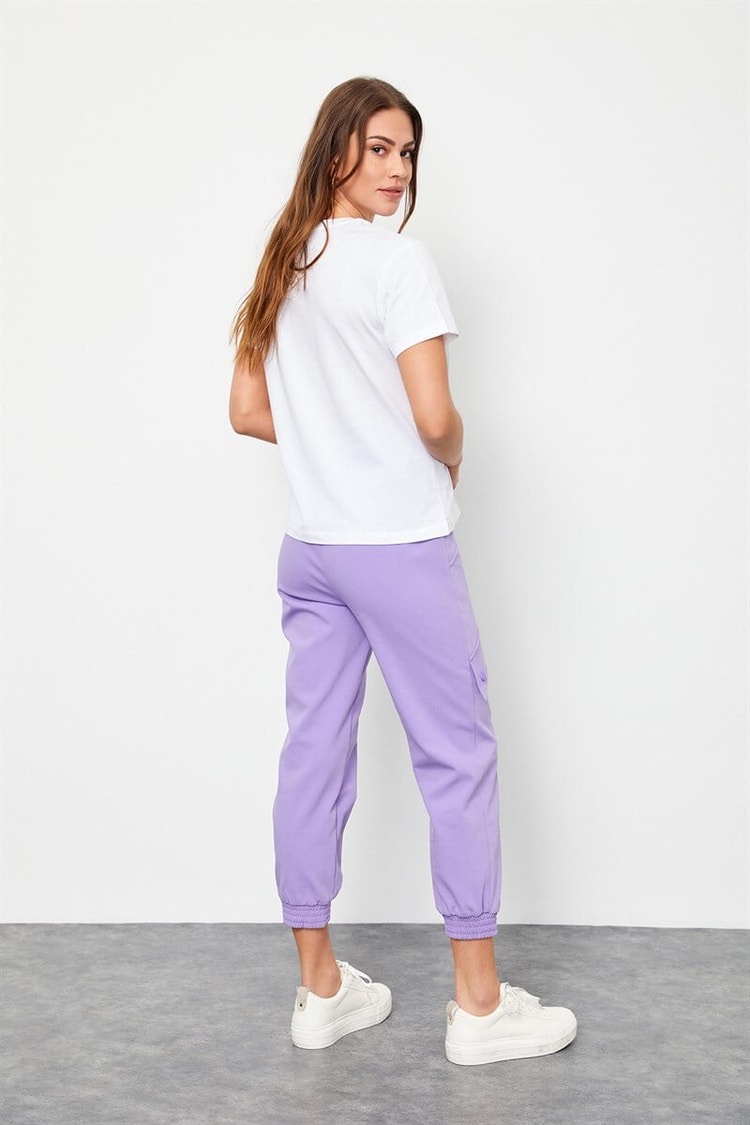 Ekru Bisiklet Yaka Kısa Kol Basic T-ShirtST060S71160001