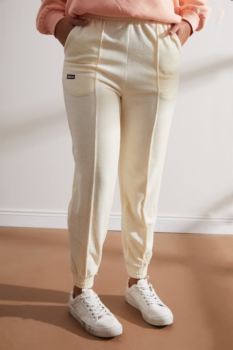 Ekru Cepli Jogger Eşofman AltıST050W2000101