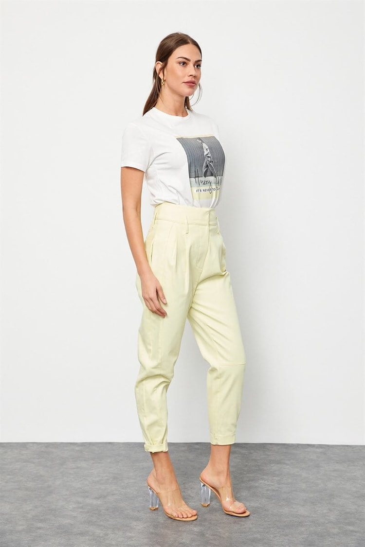 Ekru Hurry Up Kısa Kol T-ShirtST060S7115702