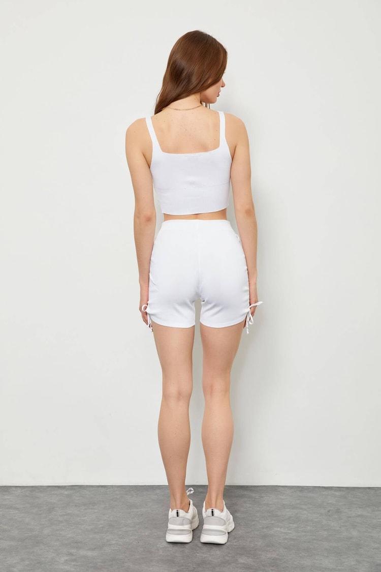 Ekru Triko Crop Ve Şort TakımST060S94097001