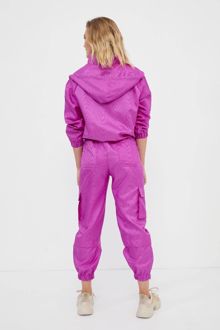 Fuşya Jakarlı Sweatshirt Jogger TakımST060W72109002