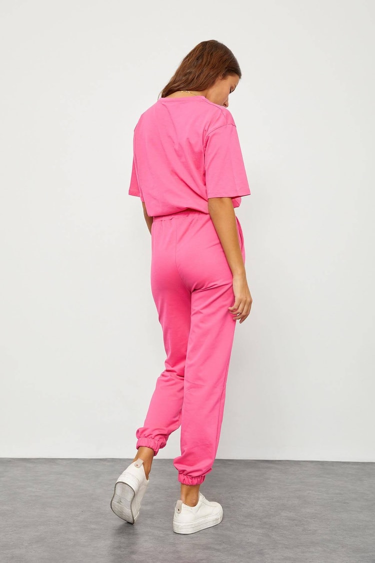 Fuşya T-Shirt Jogger Eşofman TakımST060S60096001