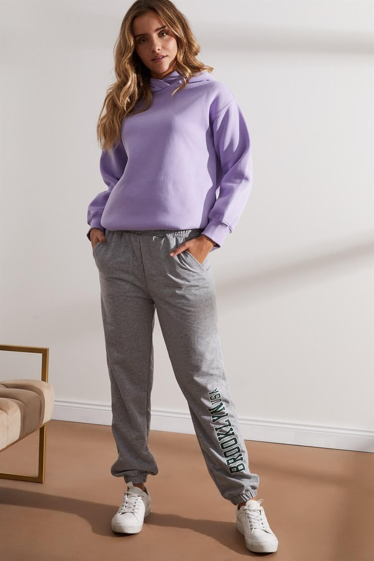 Gri Baskılı Jogger PantolonST050W2041101