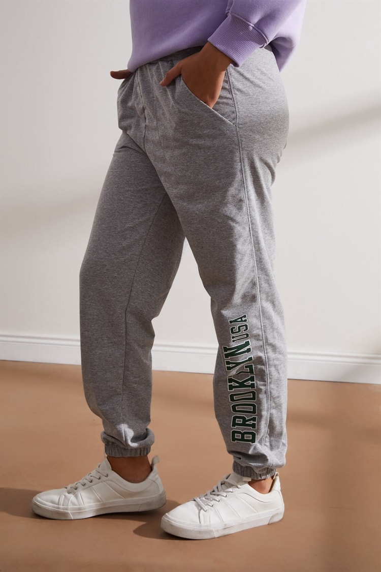 Gri Baskılı Jogger PantolonST050W2041101