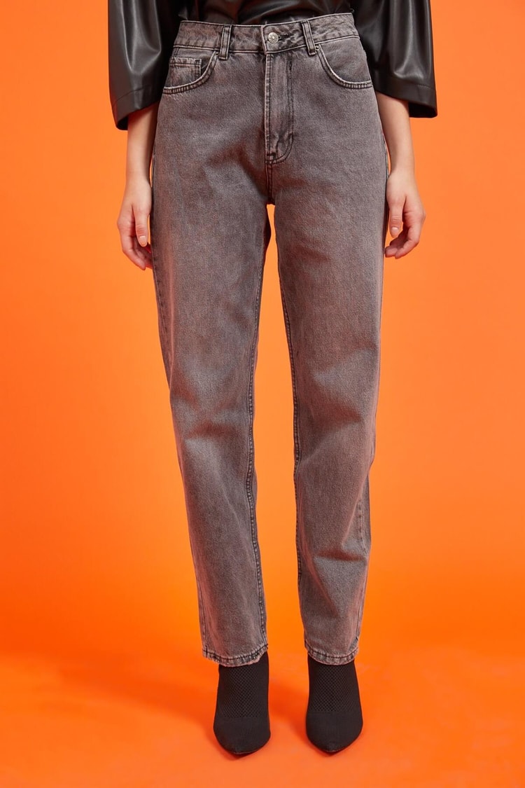 Gri Yüksek Bel JeanST060W20572004