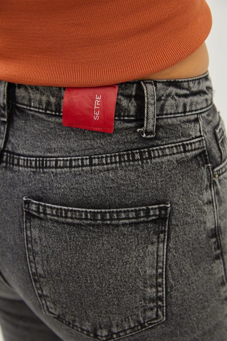 Gri Yüksek Bel Yıkama JeanST060W31629001