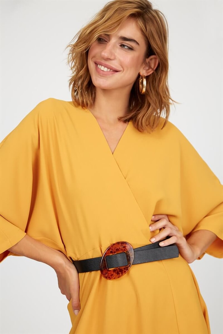 Hardal Truvakar Kol Midi ElbiseST050W4056801