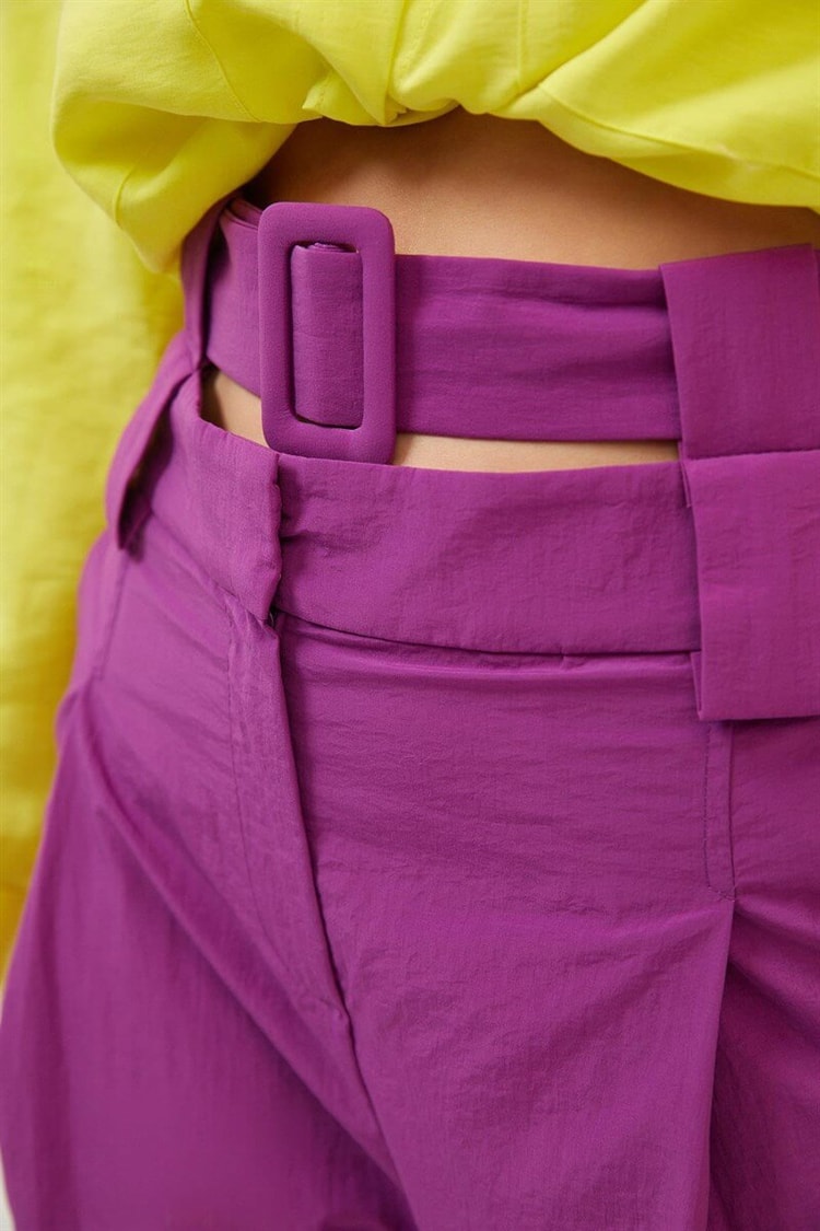 İris Orkide Kemerli Cepli PantolonST060S20357001