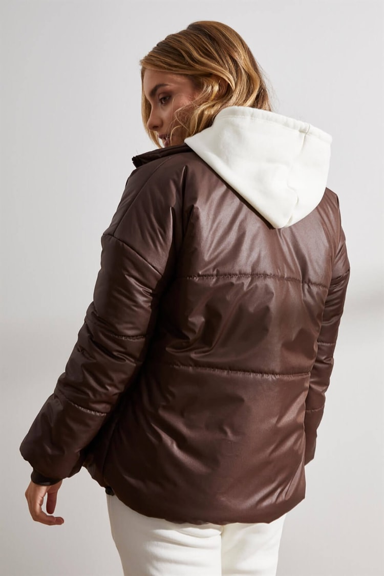 Kahve Cepli Şişme MontST050W8702501