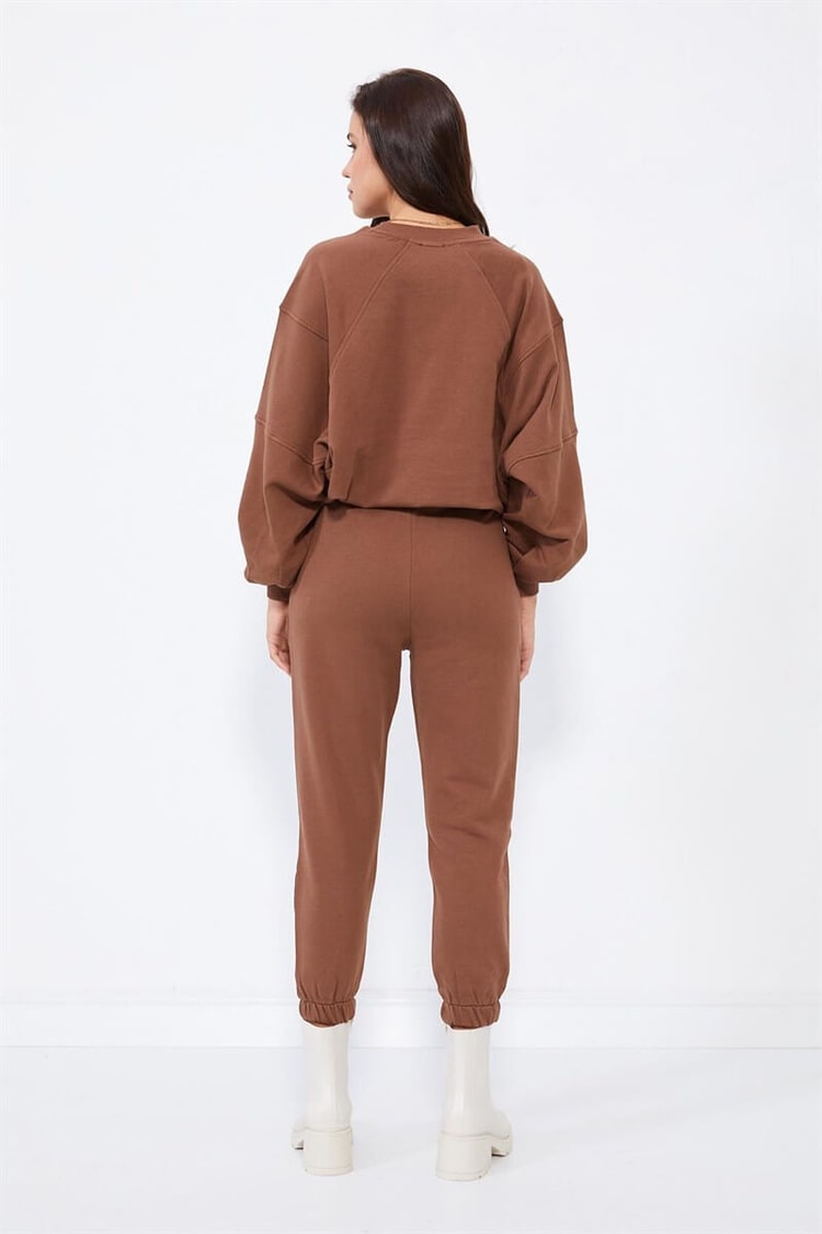 Kahve Jogger Eşofman TakımıST060W82164001
