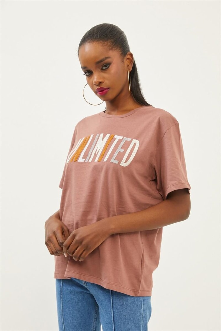 Kahve Kısa Kollu T-ShirtST070S71281002