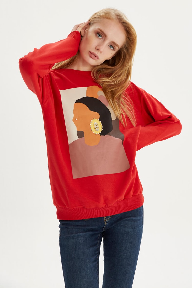 Kırmızı S-ShirtST050W7203501