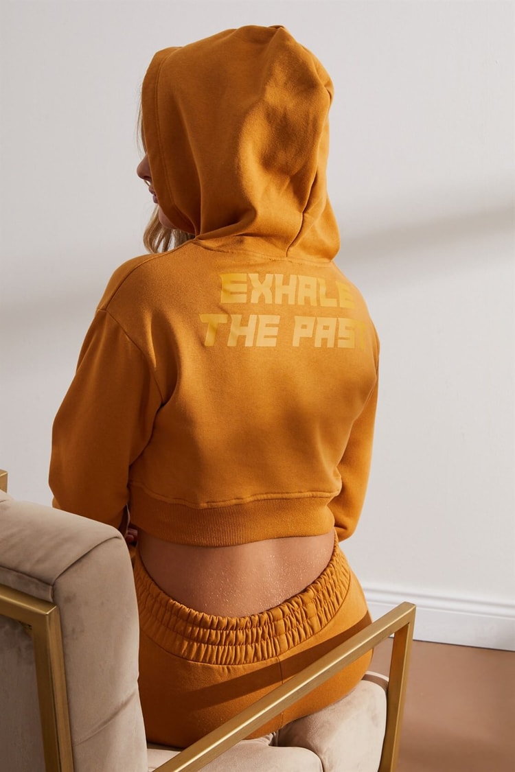 Koyu Hardal Crop Sweatshirt Jogger Pantolon TakımST050W6005102