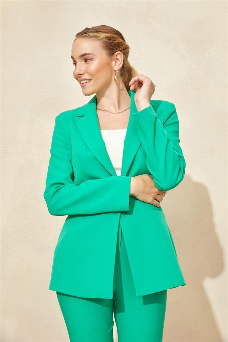 Koyu Yeşil Blazer Ceket Pantolon TakımST050S60072002