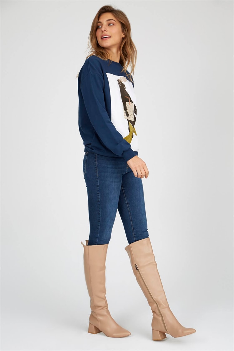 Lacivert S-ShirtST050W7204004