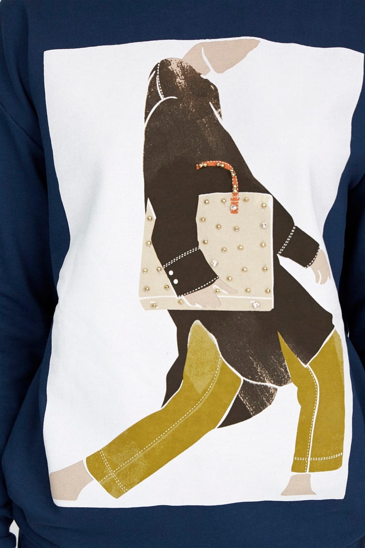 Lacivert S-ShirtST050W7204004