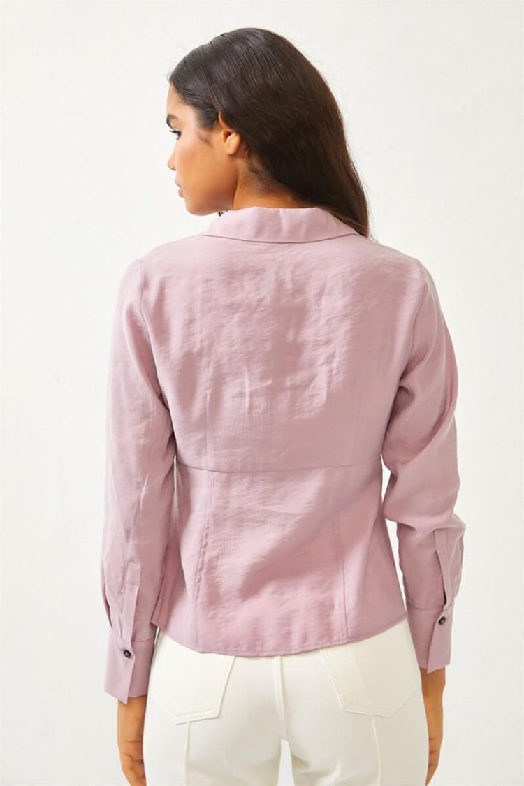 Lila Bedene Oturan Fit GömlekST060S30652001