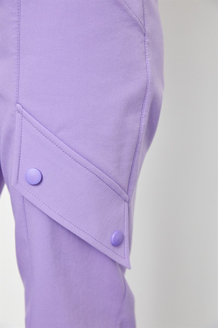 Lila Beli Lastikli Jogger PantolonST050S2040401