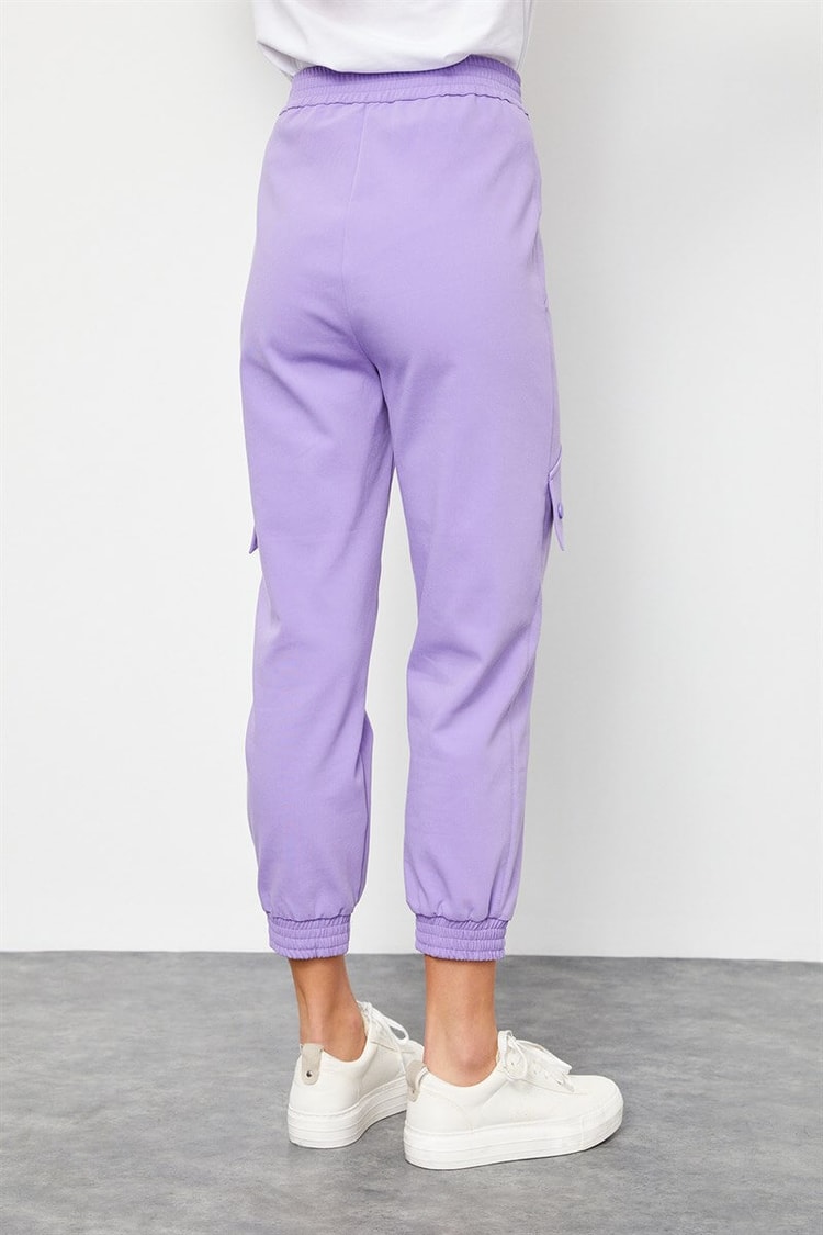 Lila Beli Lastikli Jogger PantolonST050S2040401