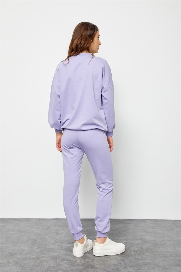 Lila Etiket Detaylı Eşofman TakımıST060S60089002