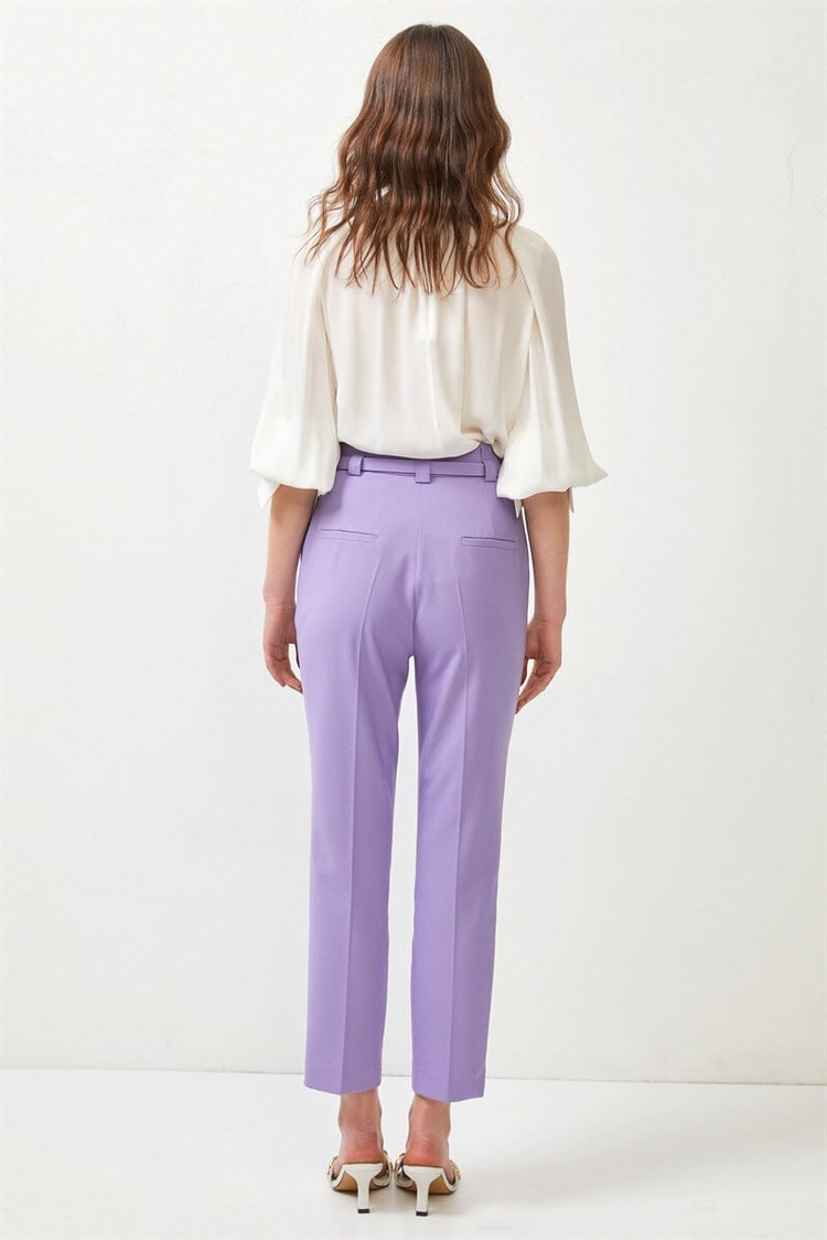 Lila Kemerli Kalem PantolonST060S20632001