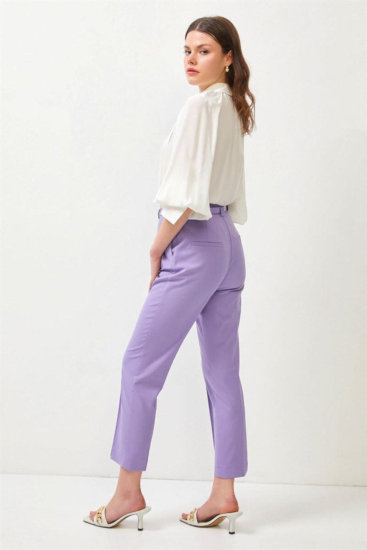 Lila Kemerli Kalem PantolonST060S20632001