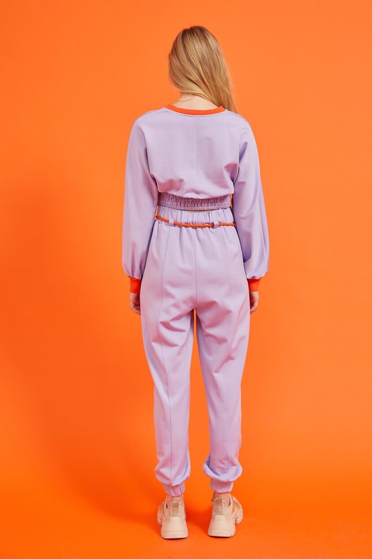 Lila Sweatshirt Jogger Eşofman TakımıST060W72119002