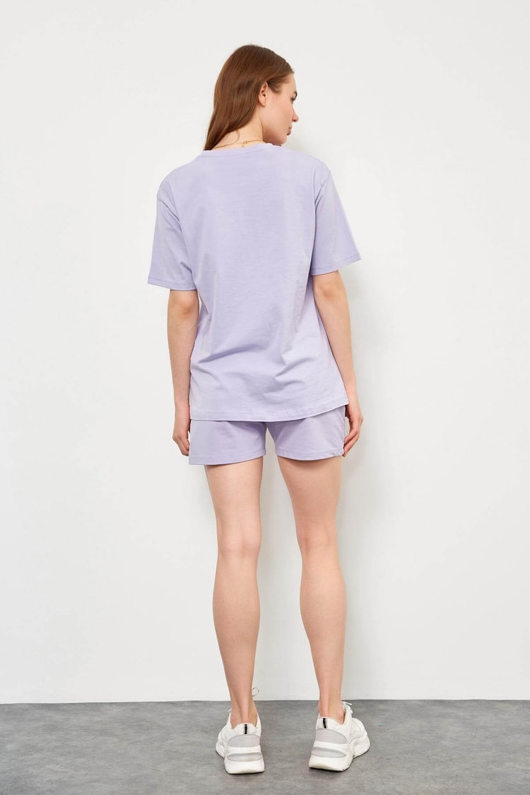 Lila T-Shirt Şort TakımST060S83102002
