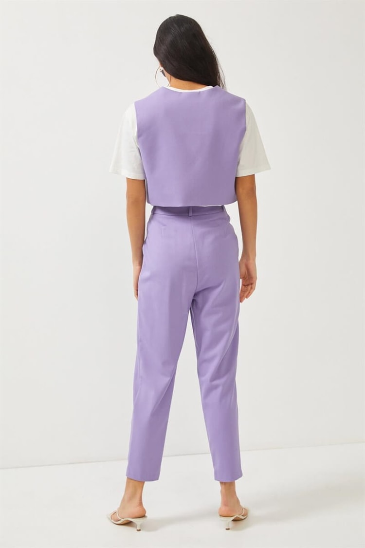 Lila Yelek Pantolon TakımST060W30630002