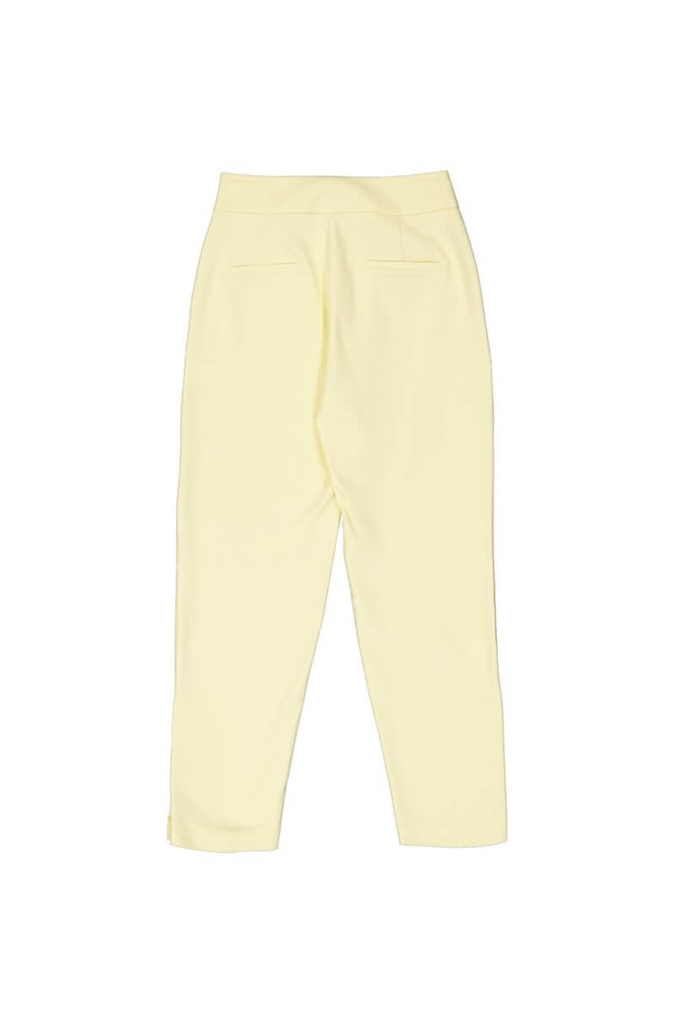 Limon Kremi Yüksek Bel Çıtçıtlı PantolonST050S20430001