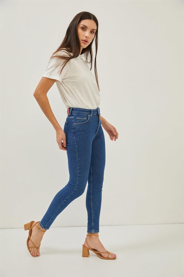 Mavi Yüksek Bel Skinny JeanST060S31682002