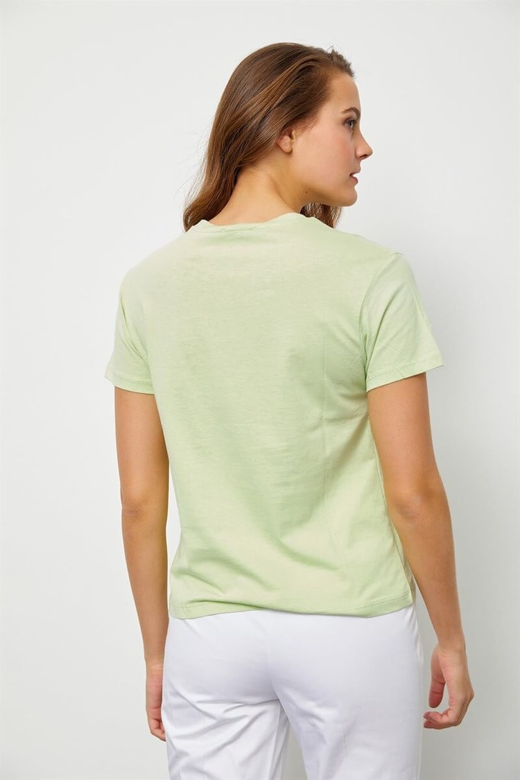 Mint Baskılı Kısa Kol T-ShirtST060S71190004
