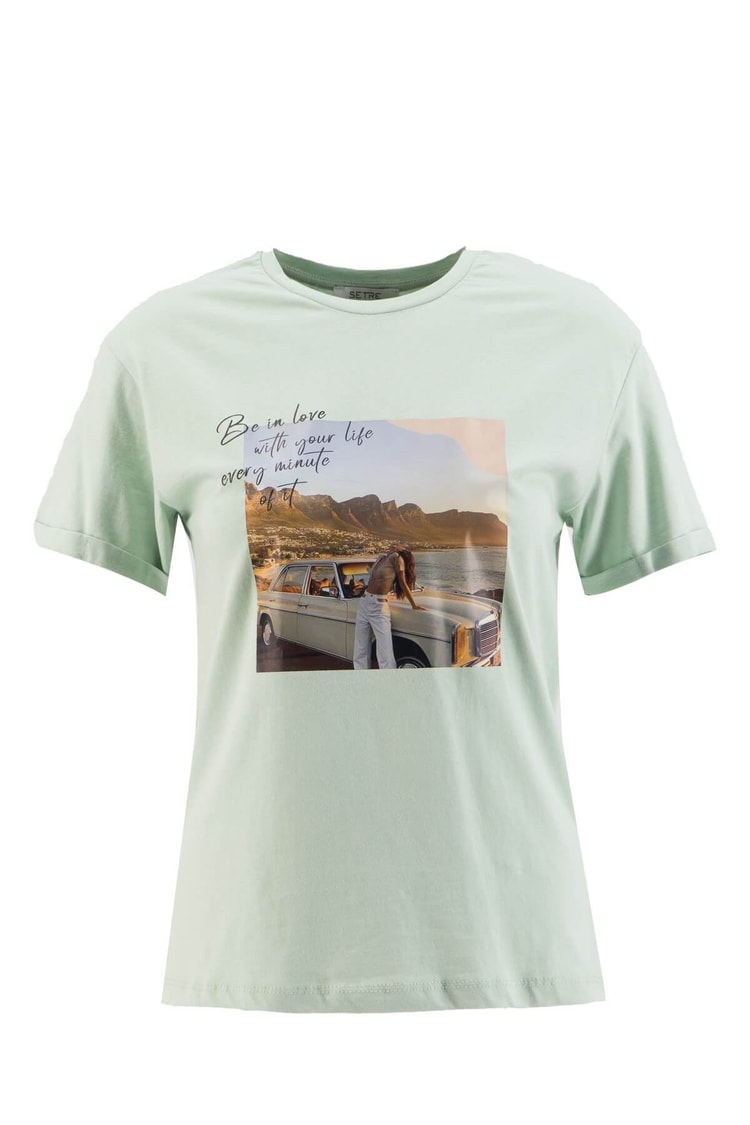 Mint Baskılı Kısa Kol T-ShirtST060S71190010