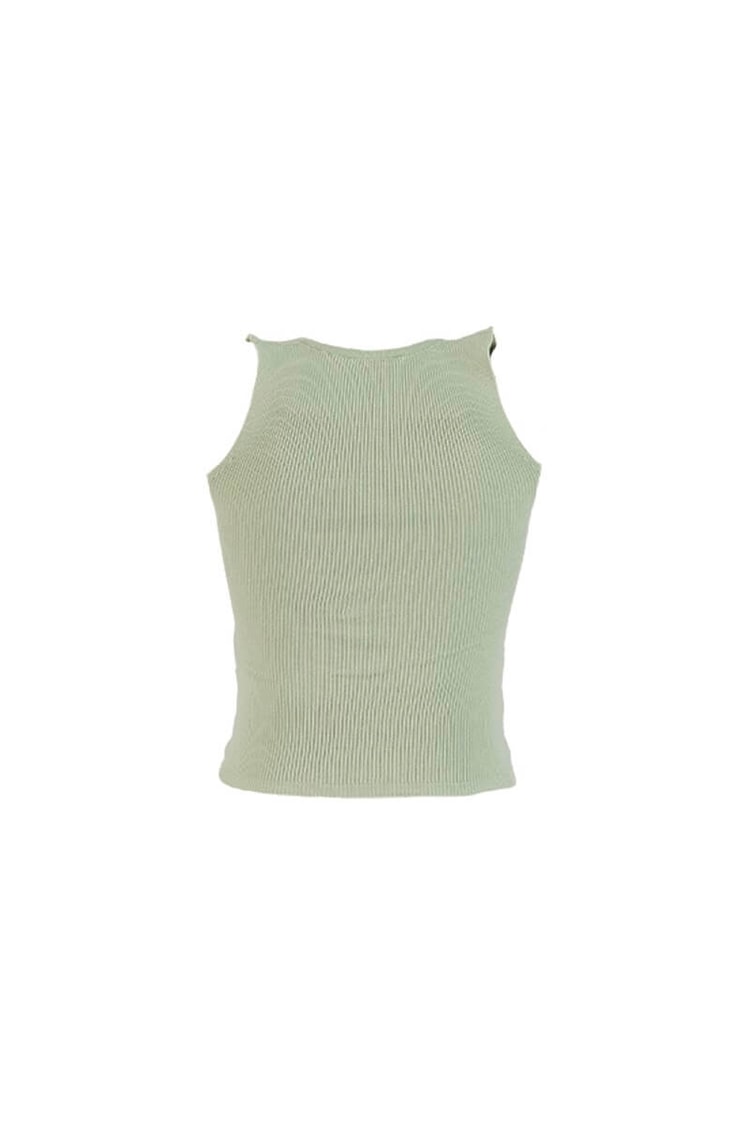 Mint Kalın Askılı Kalp Yaka TrikoST070S80235001