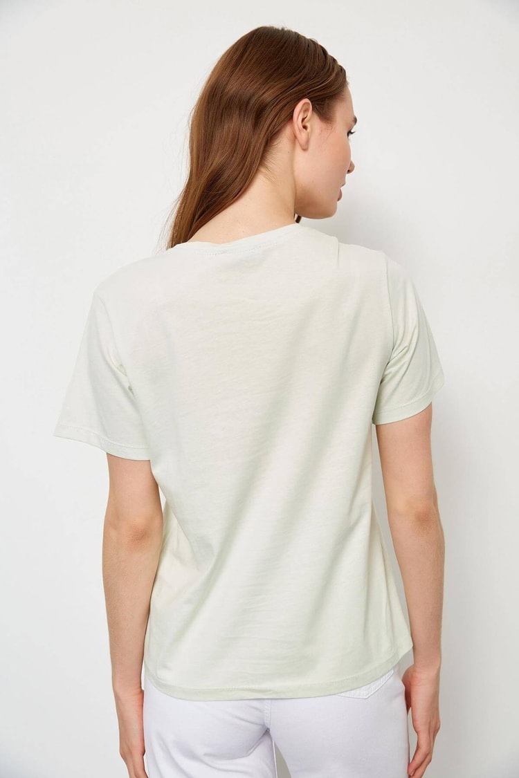 Mint Kısa Kol Baskılı T-ShirtST060S71228004