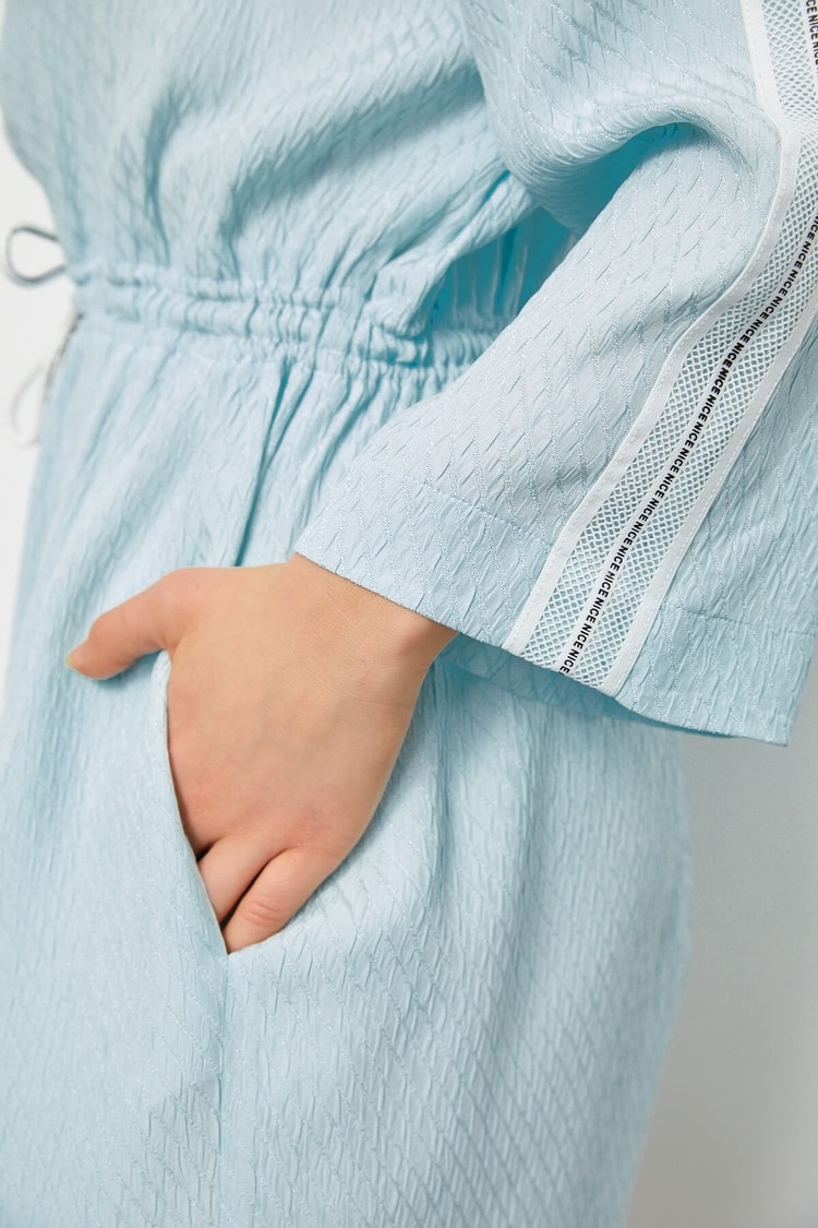 Mint Rayon Fermuar Detaylı Beli Lastikli ElbiseST050S4010541